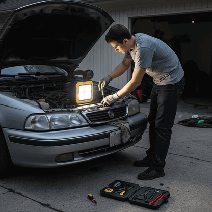 LINTERNA CON SET DE HERRAMIENTAS - ARGYNIA BEAUTY